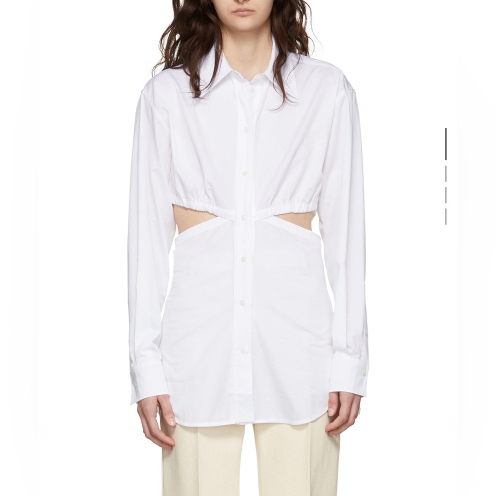 NWT Victoria Beckham cut out dress shirt - size 2